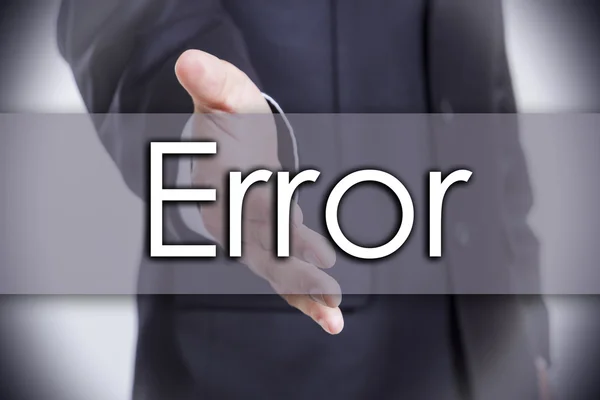 Error - business concept with text — Stock Photo, Image