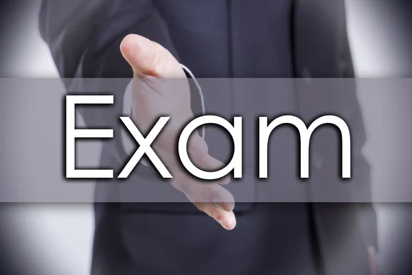 Exam - business concept with text — Stock Photo, Image