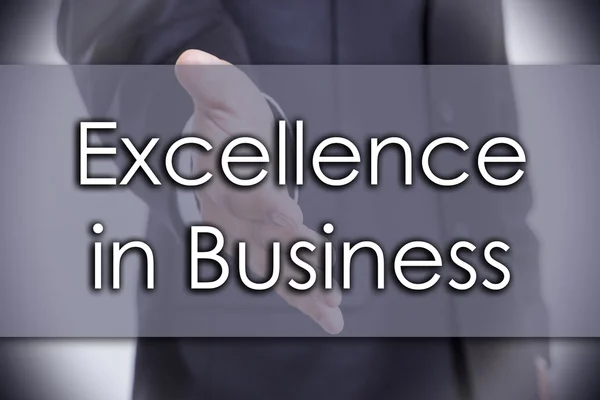 Excellence in Business - business concept with text — Stock Photo, Image