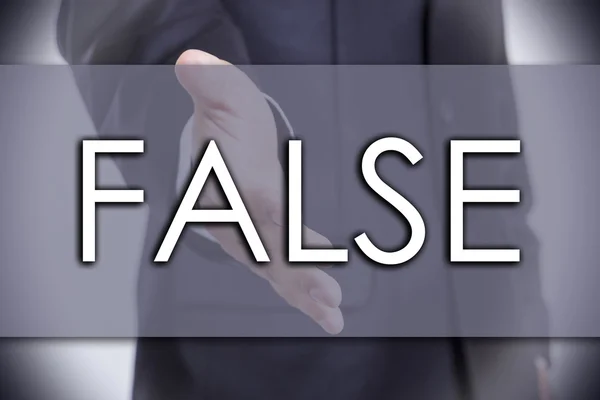 FALSE - conceito de negócio com texto — Fotografia de Stock