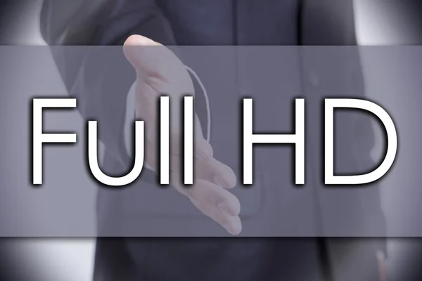 Full Hd - bedrijfsconcept met tekst — Stockfoto