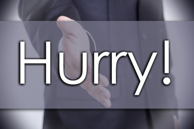 Çabuk ol! -iş kavramı ile metin