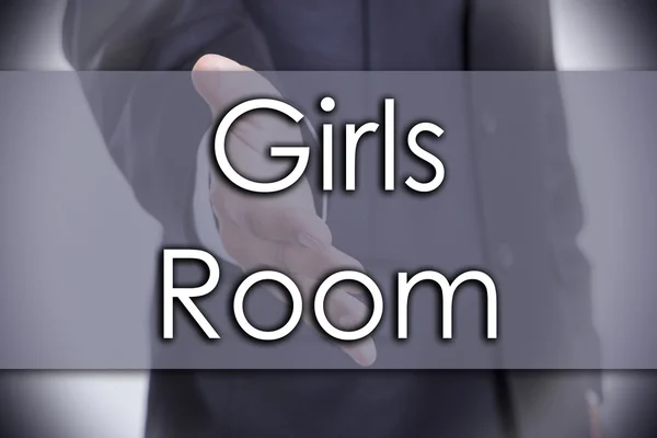 Girls Room - concept d'entreprise avec texte — Photo