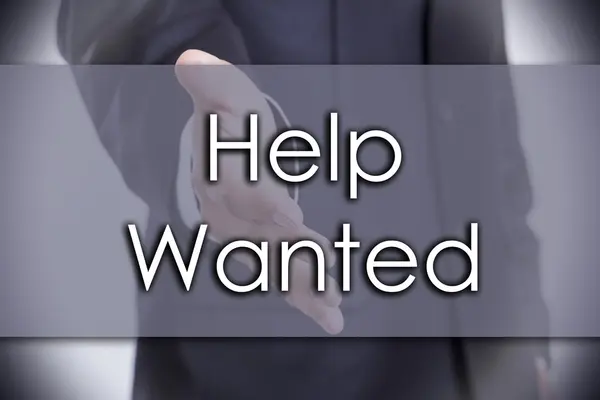 Help Wanted - bedrijfsconcept met tekst — Stockfoto