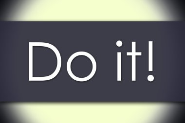 Yap! -iş kavramı ile metin