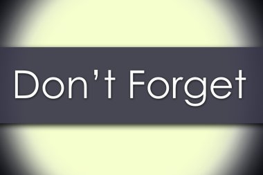 Unut - iş kavramı ile metin yok