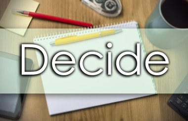 Karar - metin ile iş kavramı