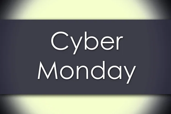 Cyber Monday - business concept with text — Stock Photo, Image