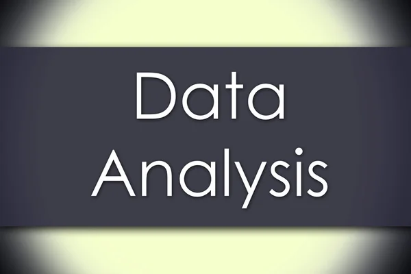 Dataanalys - affärsidé med text — Stockfoto