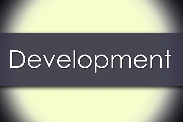 Entwicklung - Geschäftskonzept mit Text — Stockfoto