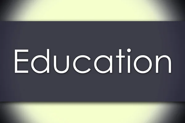 Oktatás - üzleti koncepció, szöveg — Stock Fotó