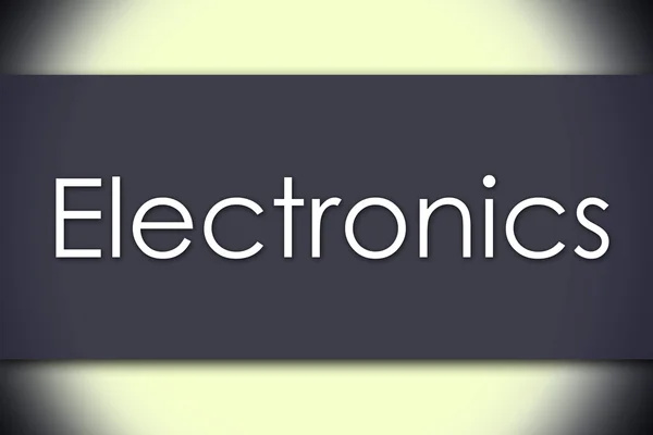 Elektronica - bedrijfsconcept met tekst — Stockfoto