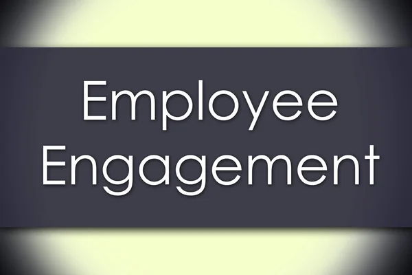 Mitarbeiterengagement - Geschäftskonzept mit Text — Stockfoto