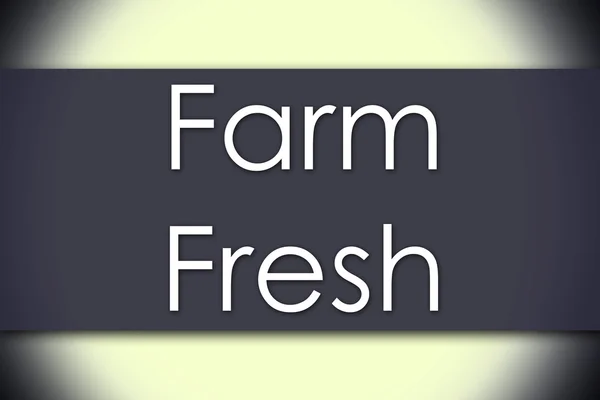 Farm Fresh - bedrijfsconcept met tekst — Stockfoto