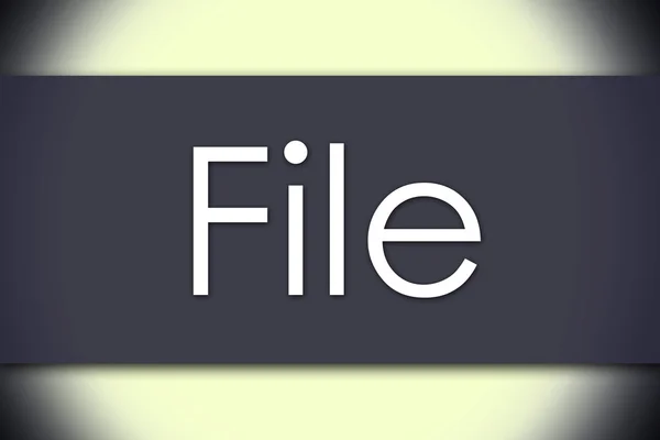 File - business concept with text — Stock Photo, Image