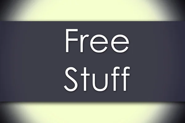 Free Stuff - metin ile iş kavramı — Stok fotoğraf