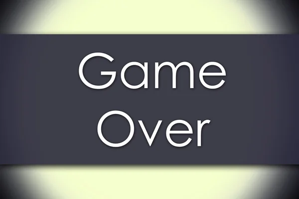 Game Over - affärsidé med text — Stockfoto