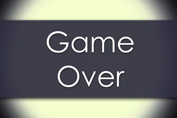 Game Over - concept de afaceri cu text — Fotografie, imagine de stoc