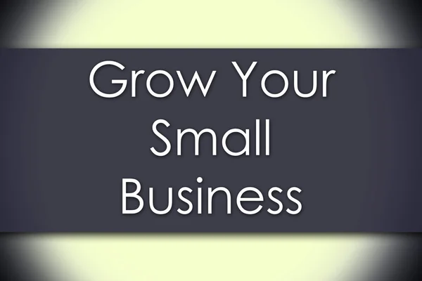 Grow Your Small Business - концепція бізнесу з текстом — стокове фото
