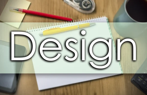 Design -  business concept with text — Stock Photo, Image