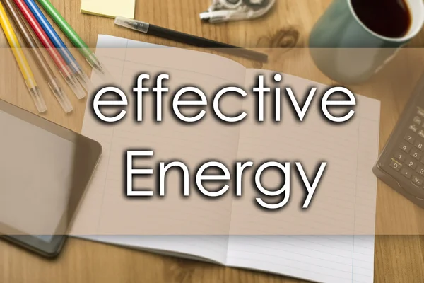 Effectieve energie - businessconcept met tekst — Stockfoto