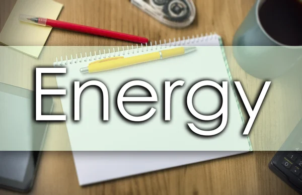 Energy -  business concept with text — Stock Photo, Image