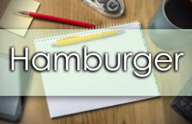 Hamburger - metin ile iş kavramı