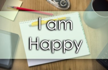 I am mutlu - metin ile iş kavramı