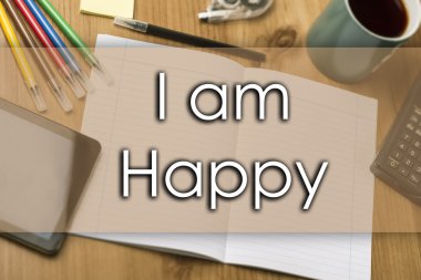 I am mutlu - metin ile iş kavramı