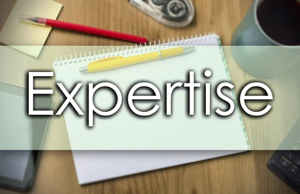 Expertise -  business concept with text — Stock Photo, Image