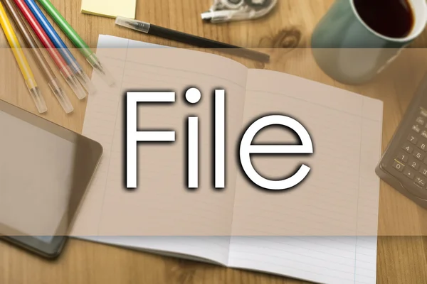 File - business concept with text — Stock Photo, Image