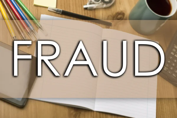 FRAUD - business concept with text — Stock Photo, Image