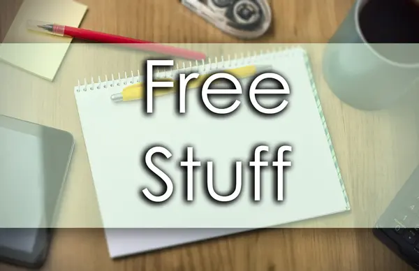 Free Stuff - бизнес-концепция с текстом — стоковое фото