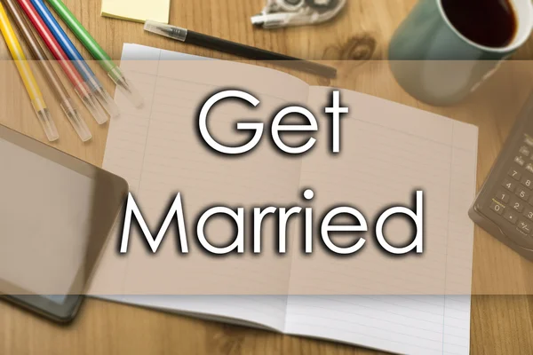 Get Married - business concept with text — Stock Photo, Image