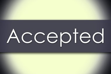 Kabul - metin ile iş kavramı