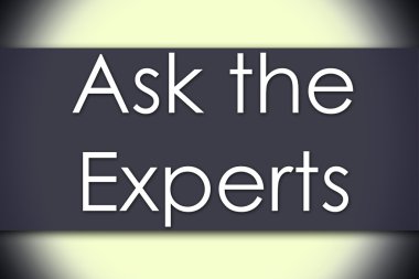 Uzmanlara - iş kavramı metin ile sorun