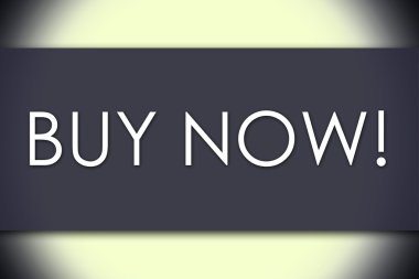 Şimdi satın al! -iş kavramı ile metin