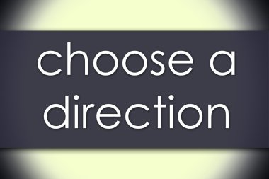 bir yön - iş kavramı ile metin seçin