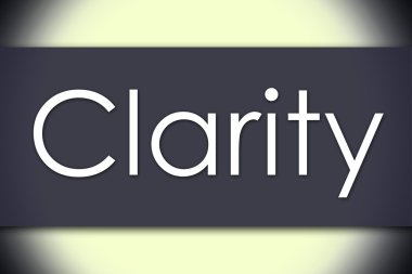 Açıklık - metin ile iş kavramı