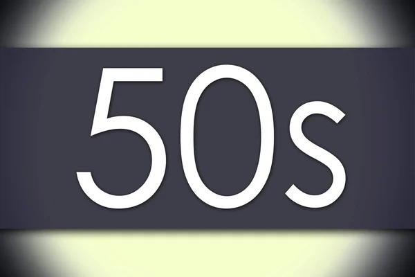 50s - affärsidé med text — Stockfoto