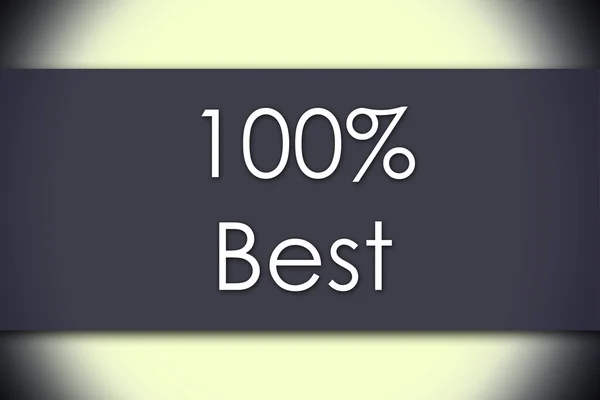 100% Bestes - Geschäftskonzept mit Text — Stockfoto