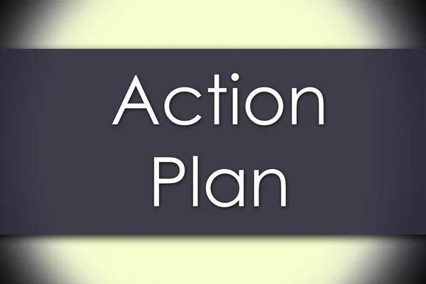 Action Plan - business concept with text — Stock Photo, Image