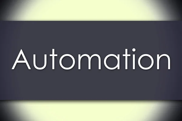 Automation - business concept with text — Stock Photo, Image