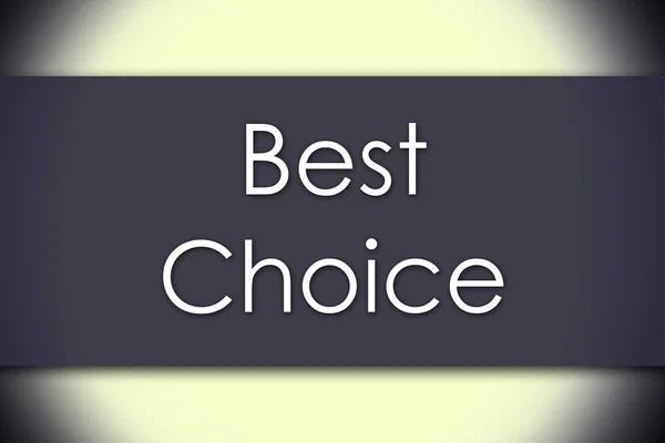 Best Choice - konsep bisnis dengan teks — Stok Foto