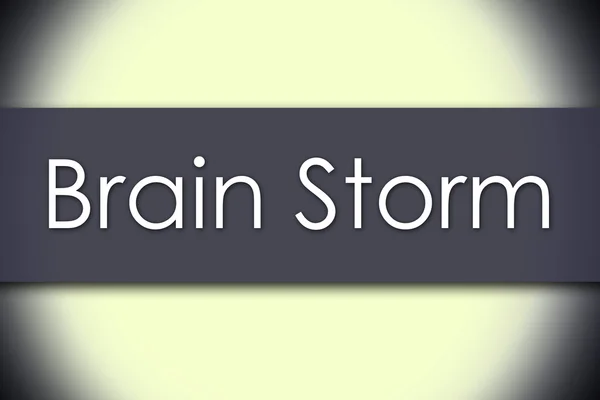 Brain Storm - üzleti koncepció, szöveg — Stock Fotó