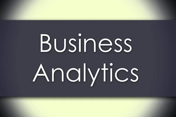 Business Analytics - üzleti koncepció, szöveg — Stock Fotó