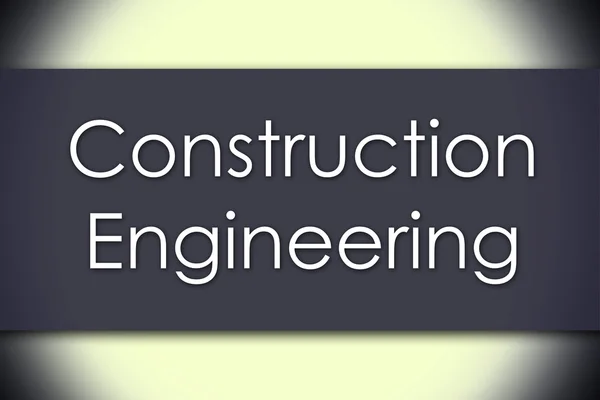 Engenharia de Construção - conceito de negócio com texto — Fotografia de Stock