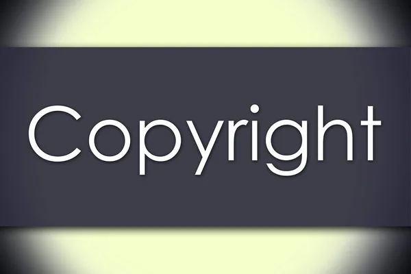 Copyright - bedrijfsconcept met tekst — Stockfoto