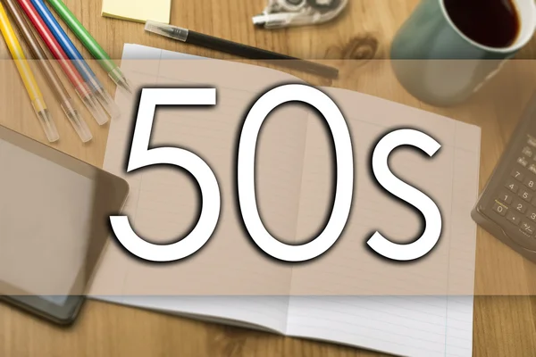 50s - business concept met tekst — Stockfoto