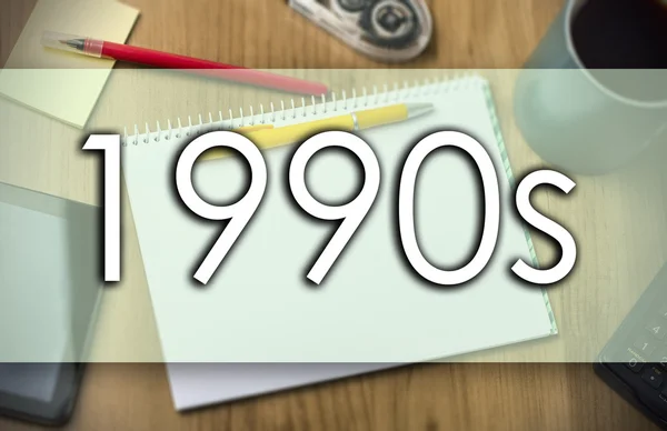 1990 - obchodní koncept s textem — Stock fotografie